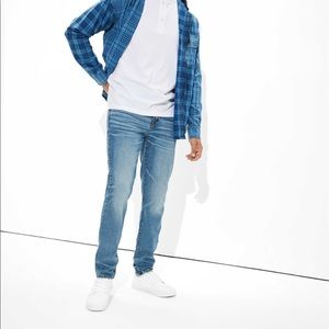 American Eagle mens medium blue skinny jeans size 28x30